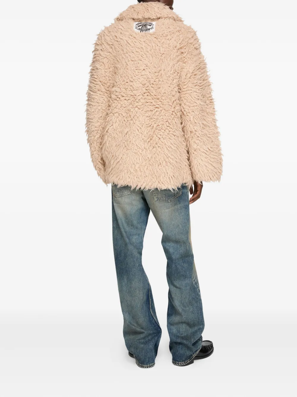 Acne Studios Oversized Cardigan In Neutral