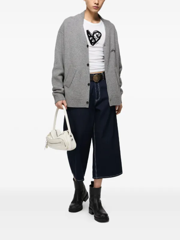 Acne Studios デコラティブ ボタンカーディガン | グレー | FARFETCH JP