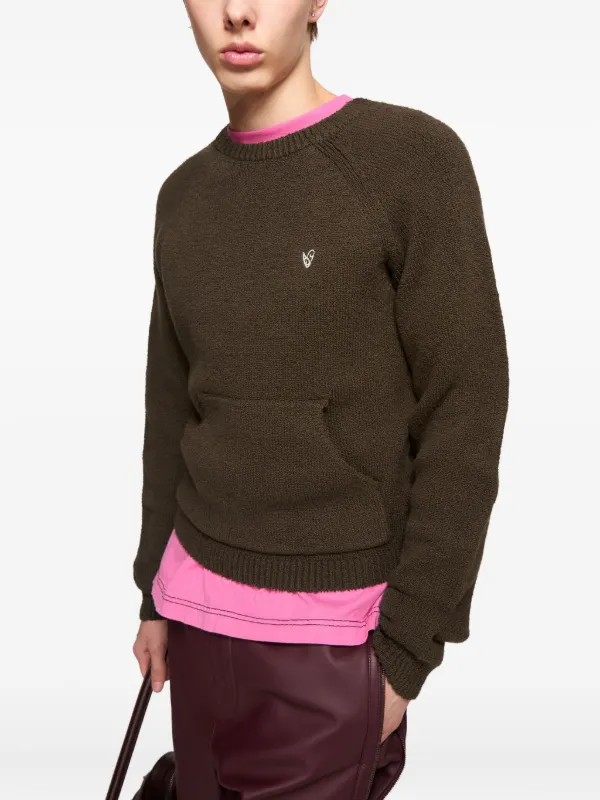 Acne Studios ラグランスリーブ セーター | ブラウン | FARFETCH JP