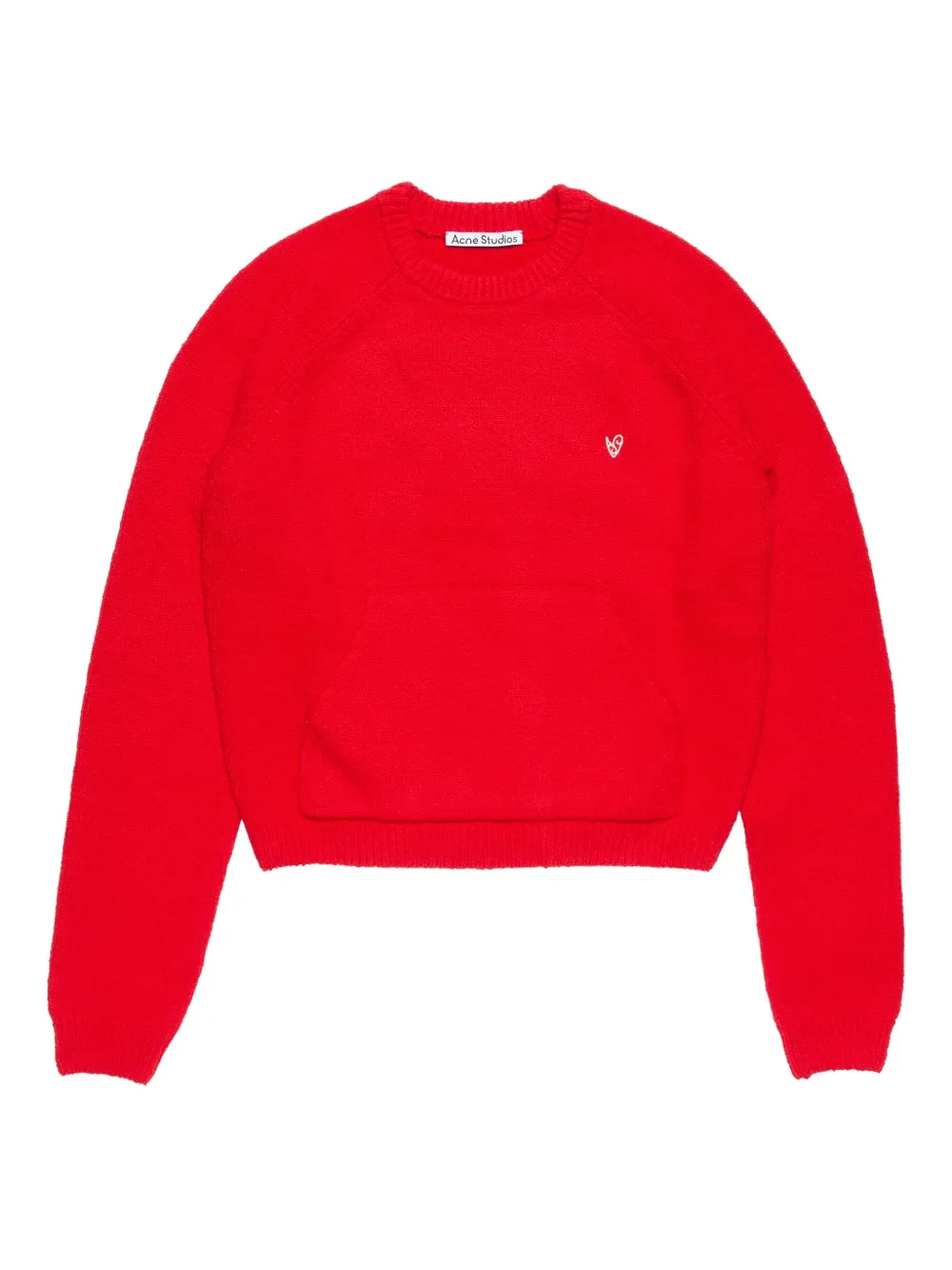 Acne Studios pocket-detail crew-neck sweater Rood