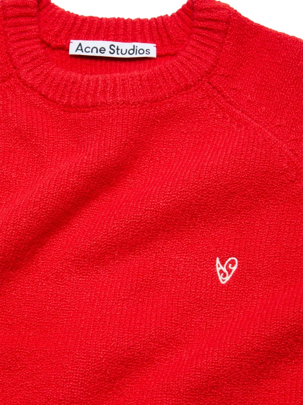 Acne Studios pocket-detail crew-neck sweater Rood