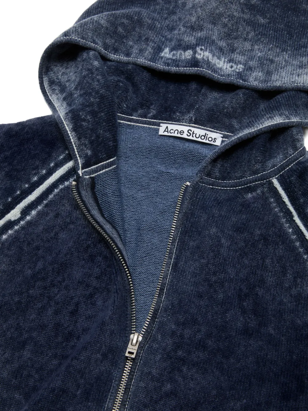 Acne Studios Hoodie met rits Blauw