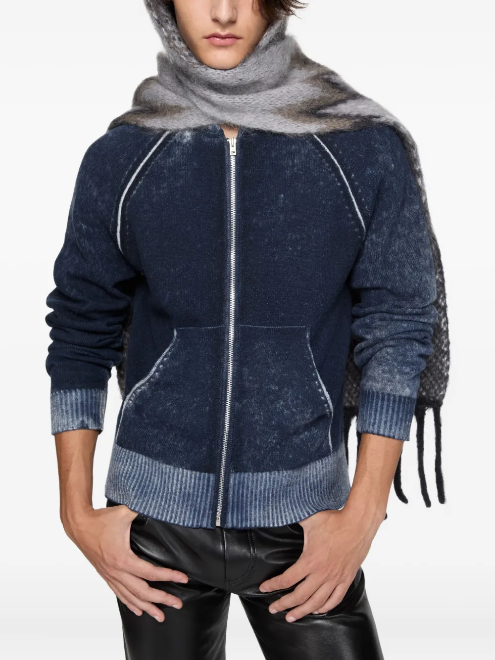 Acne Studios Hoodie met rits Blauw