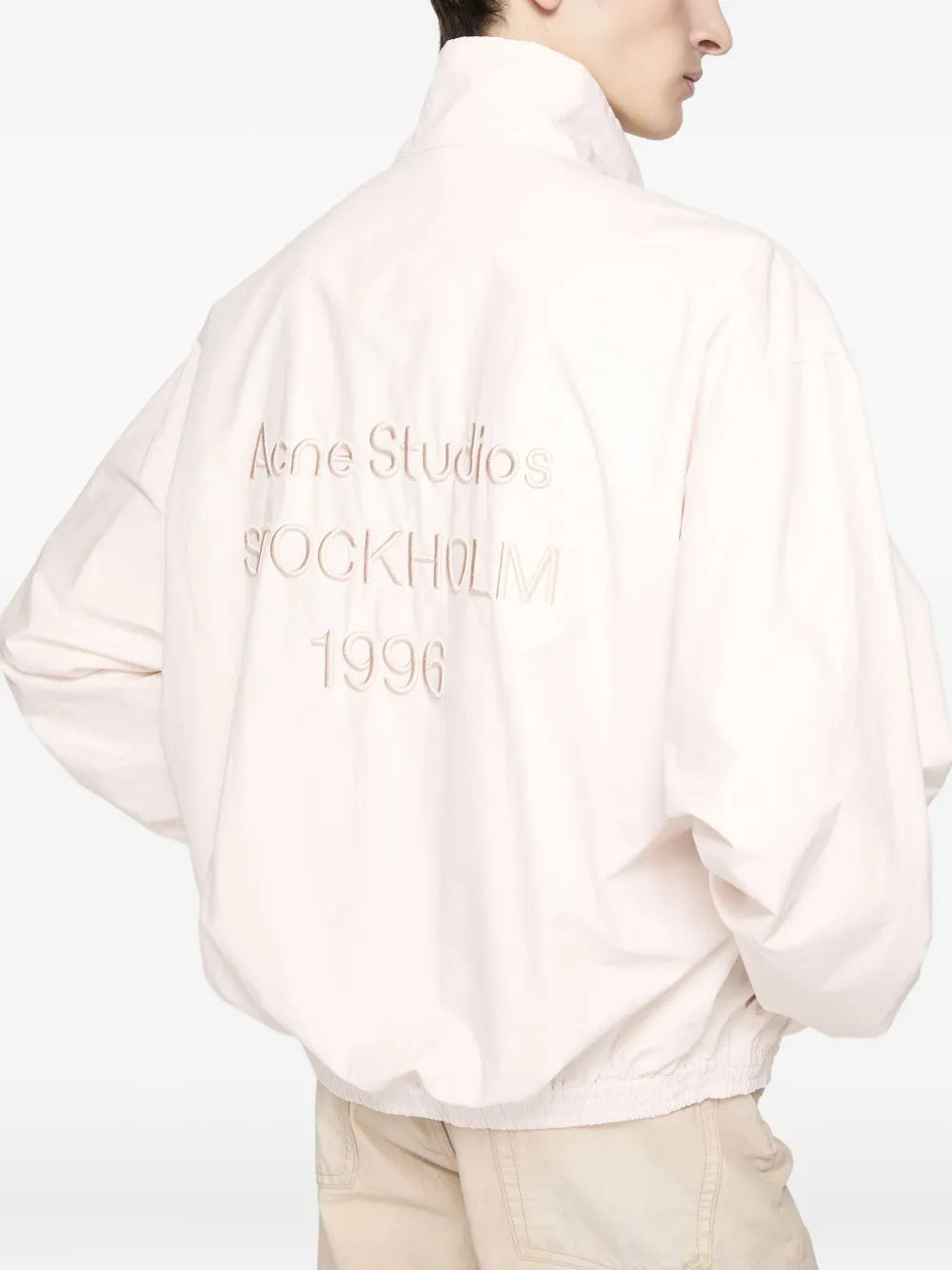 Acne Studios Jack met pofmouwen en rits Beige