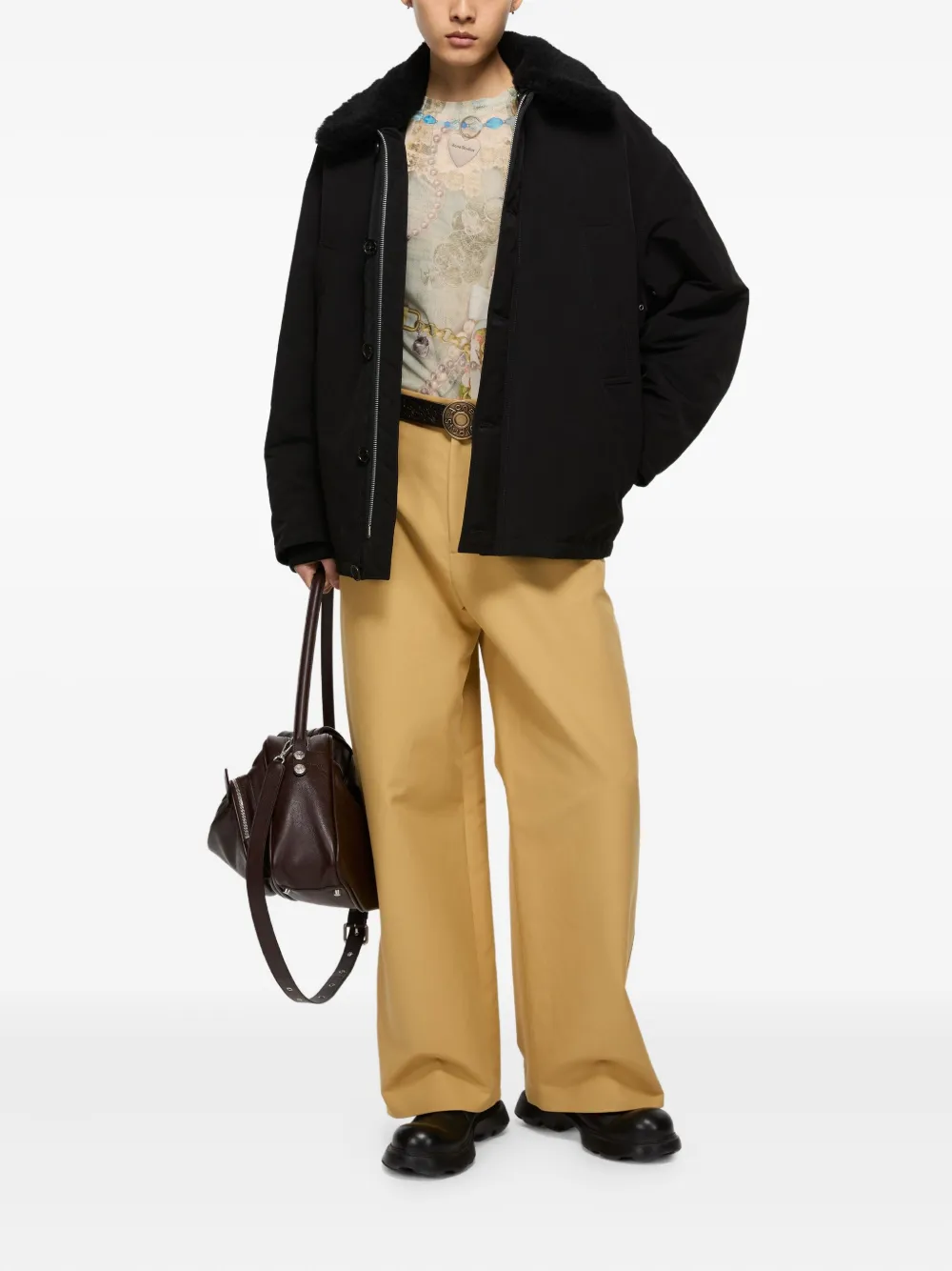 Acne Studios chamarra bomber con cuello texturizado | Chamarras bomber | Image 2