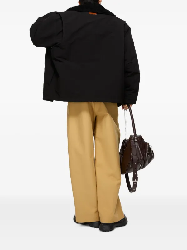 Acne Studios シアリングカラー ボンバージャケット | ブラック
