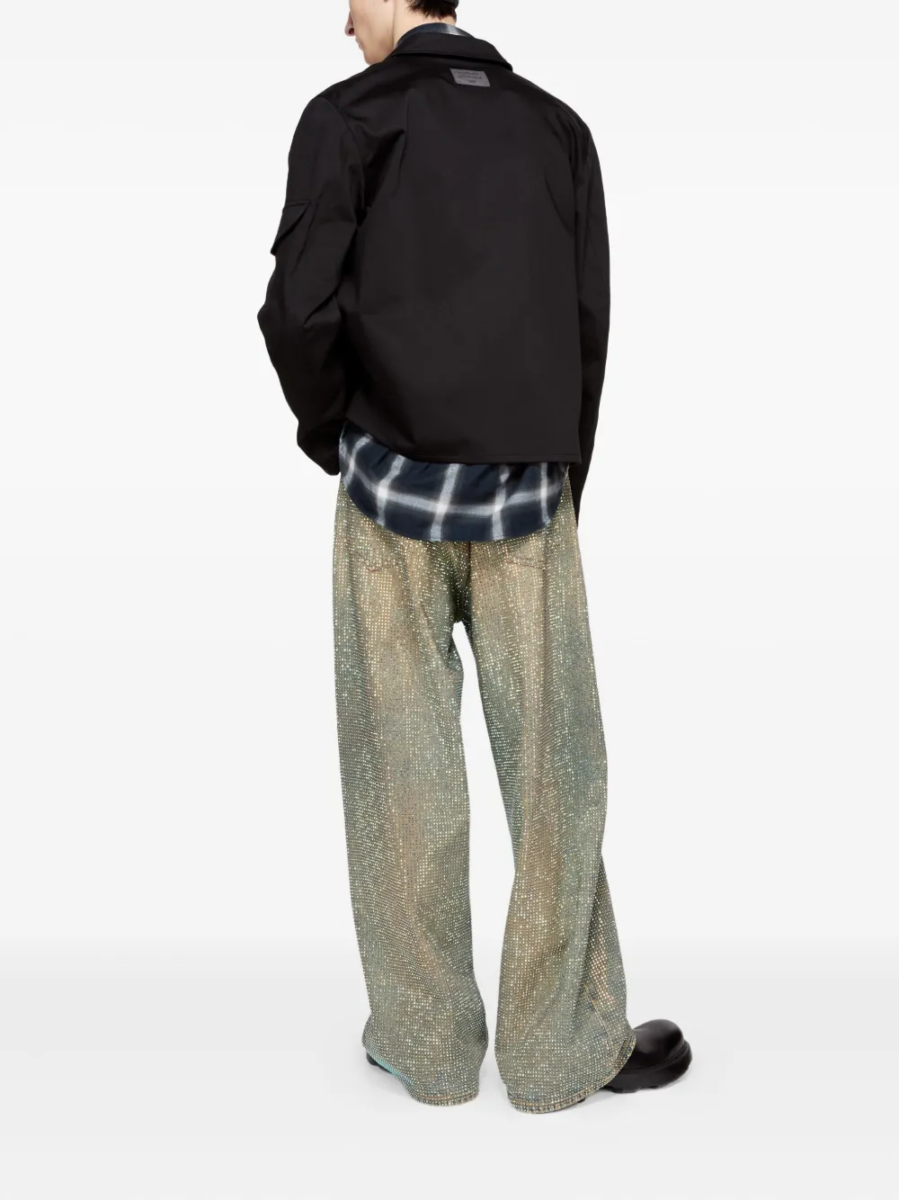 Acne Studios Jack met knoopsluiting Zwart