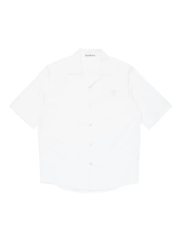 【定価6万・美品】Acne Studios 25SS ショートスリーブシャツ Acne Studios ショートスリーブ シャツ | ホワイト | FARFETCH JP