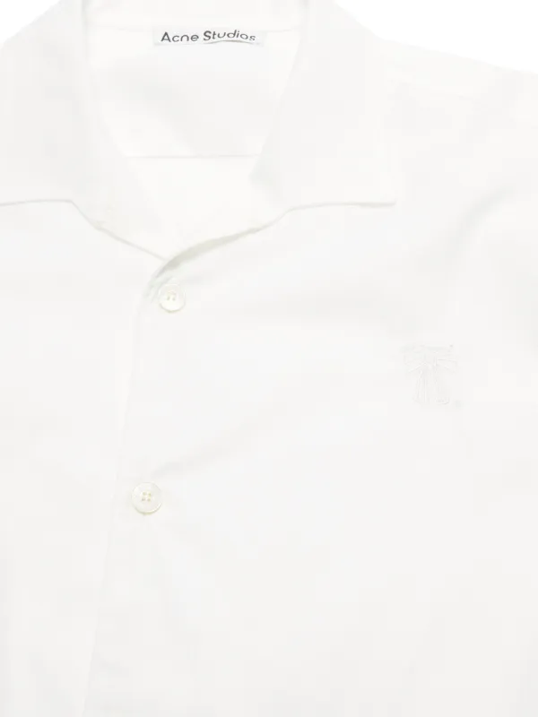 【定価6万・美品】Acne Studios 25SS ショートスリーブシャツ Acne Studios ショートスリーブ シャツ | ホワイト | FARFETCH JP