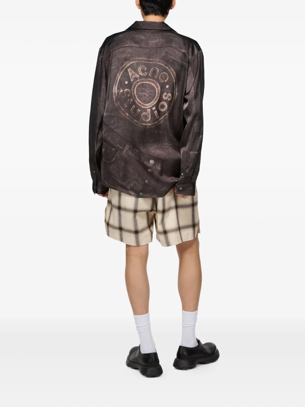  Acne Studios Printed Shirt - Brown 