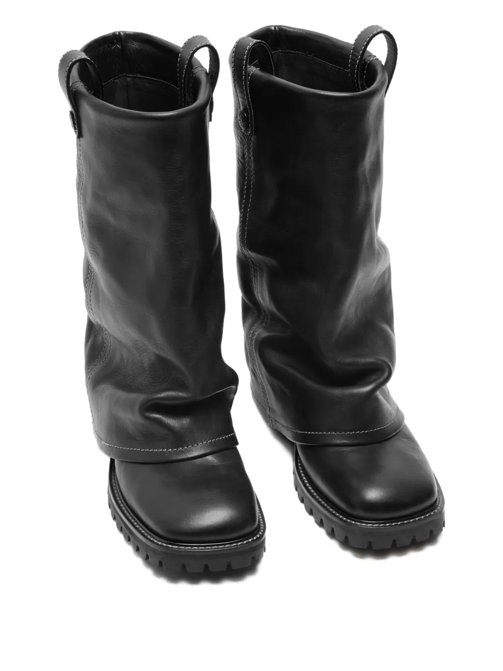 Acne Studios bottes en daim souple à semelle épaisse | bottes de motard | Image 2
