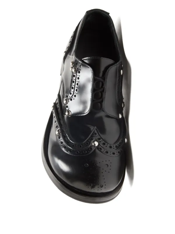 Acne Studios スタッズ ダービーシューズ | ブラック | FARFETCH JP