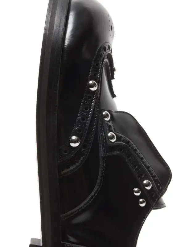 Acne Studios スタッズ ダービーシューズ | ブラック | FARFETCH JP