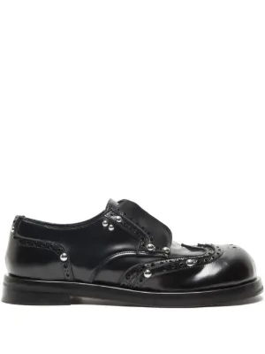 Acne Studios レースアップ レザーシューズ | ブラック | FARFETCH JP