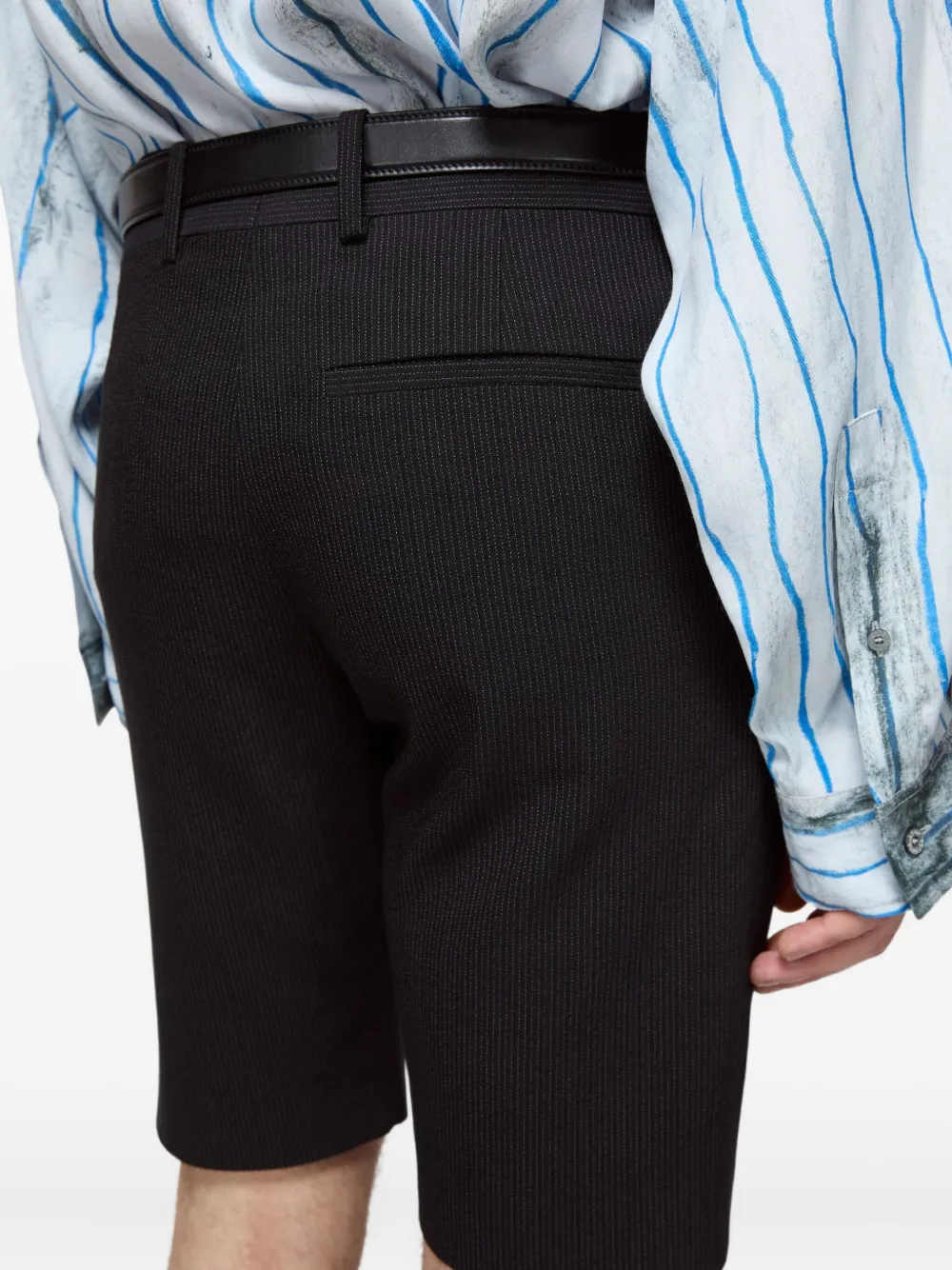 Acne Studios Shorts met paspelzak Zwart