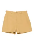 Acne Studios logo-patch shorts - Yellow