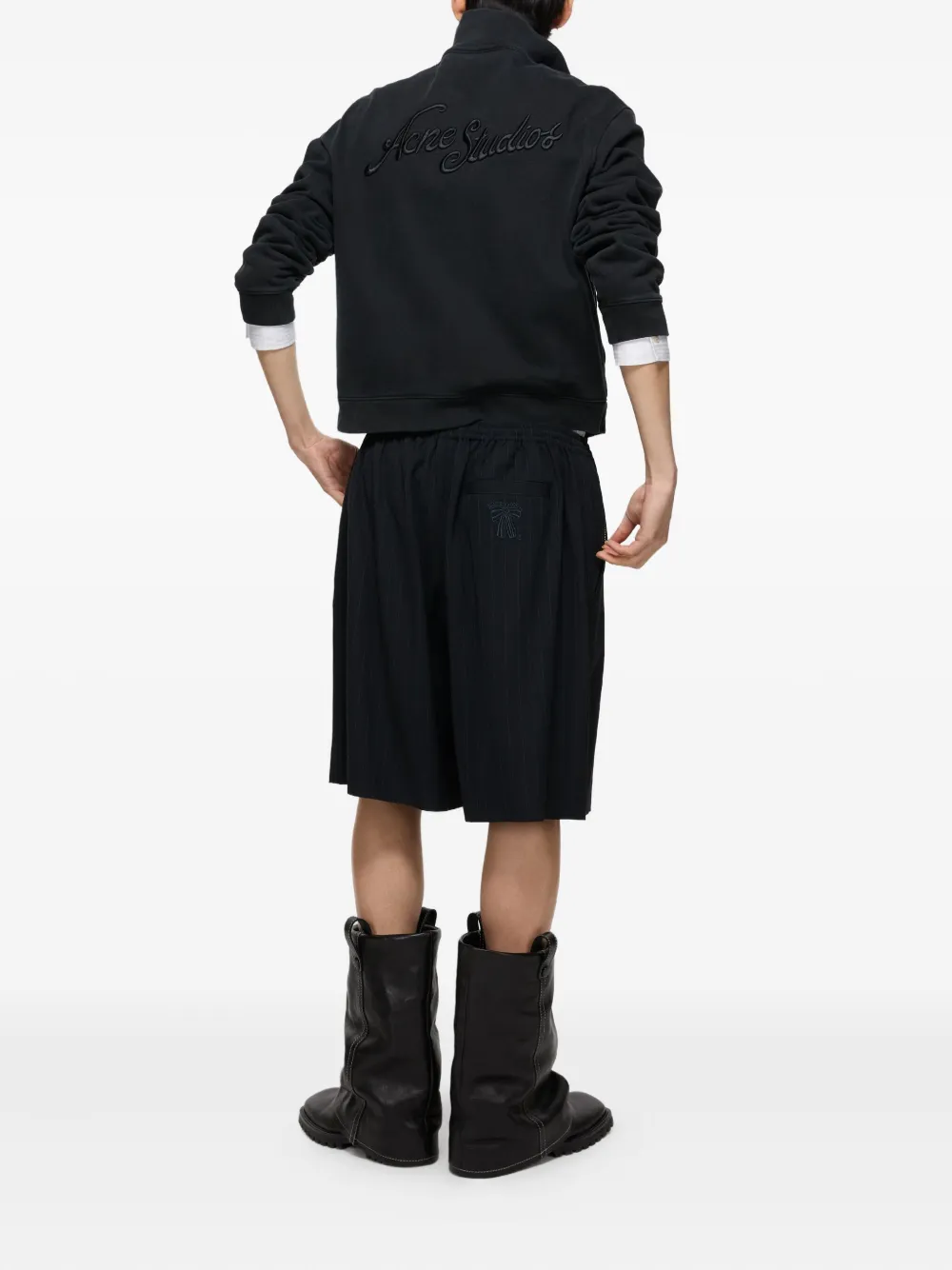 Acne Studios Shorts met krijtstreep Blauw