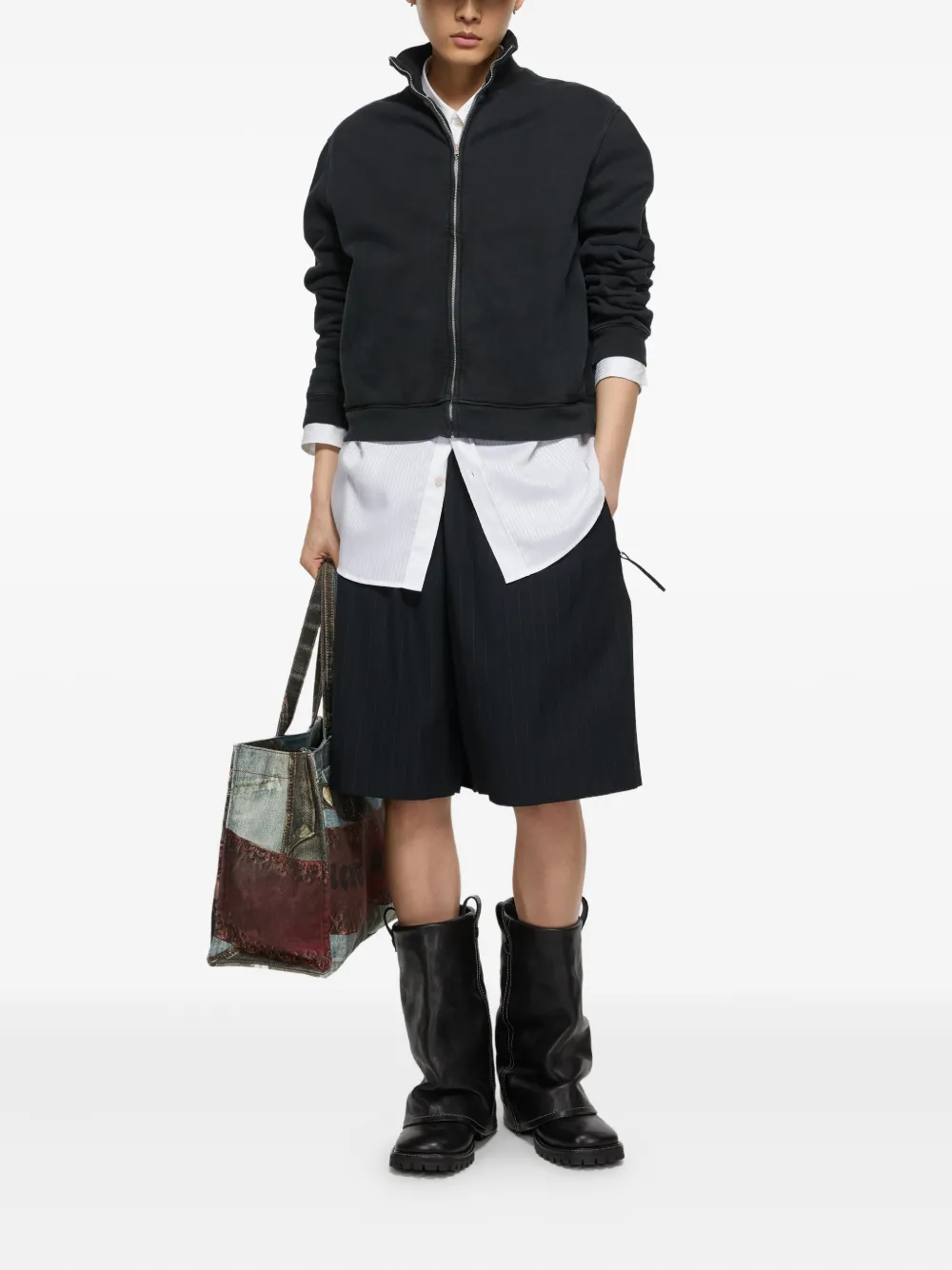 Acne Studios pinstriped drawstring shorts | Bermuda Shorts | Image 2