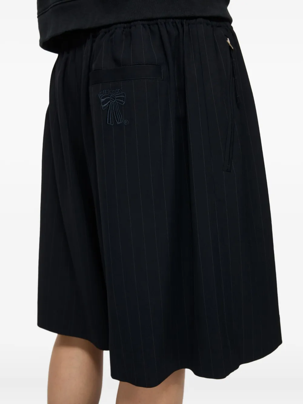 Acne Studios Shorts met krijtstreep Blauw