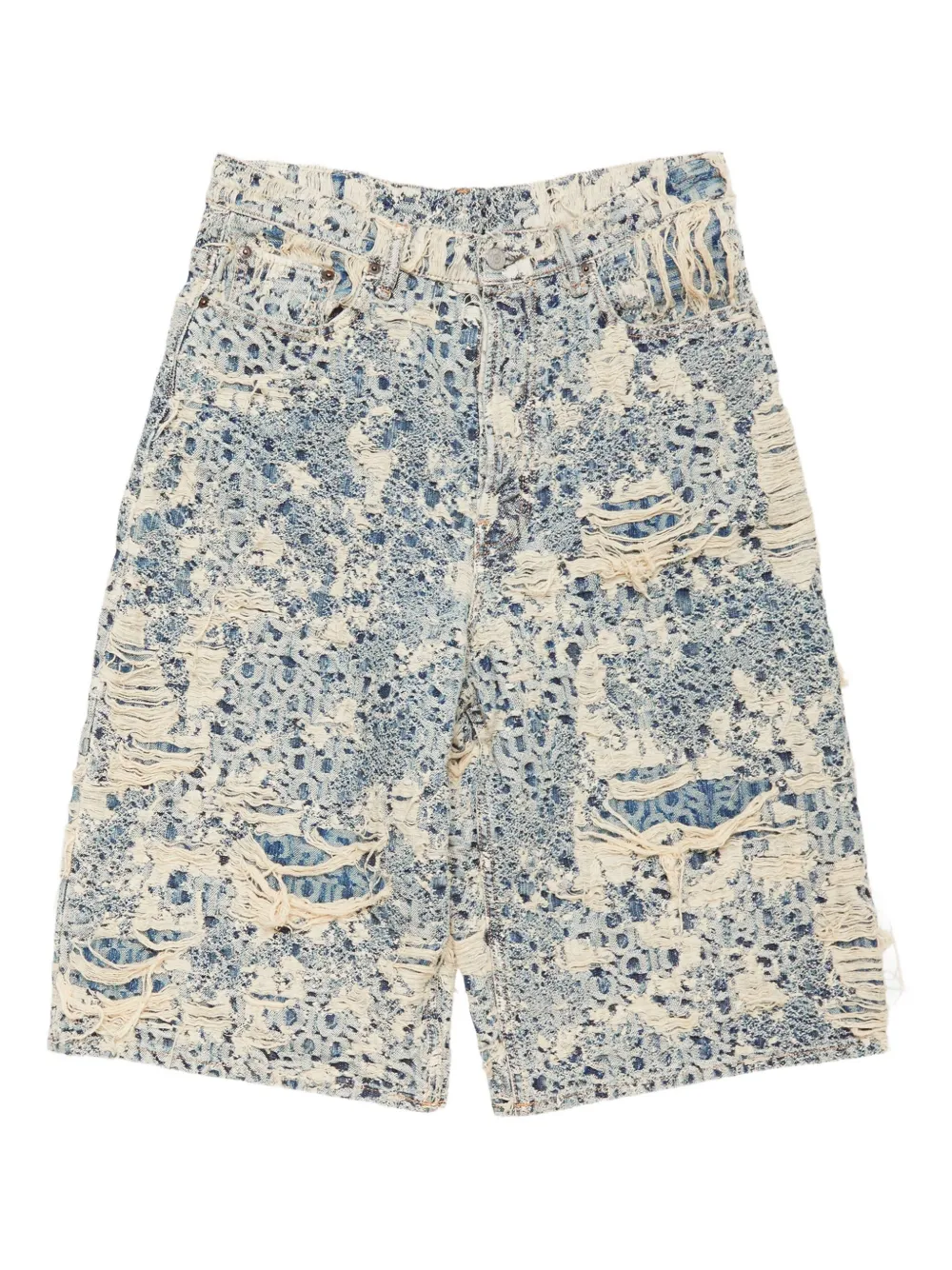Acne Studios distressed shorts | Blue | Image 1
