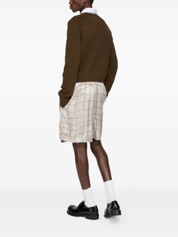 Acne Studios チェック ショートパンツ | ピンク | FARFETCH JP