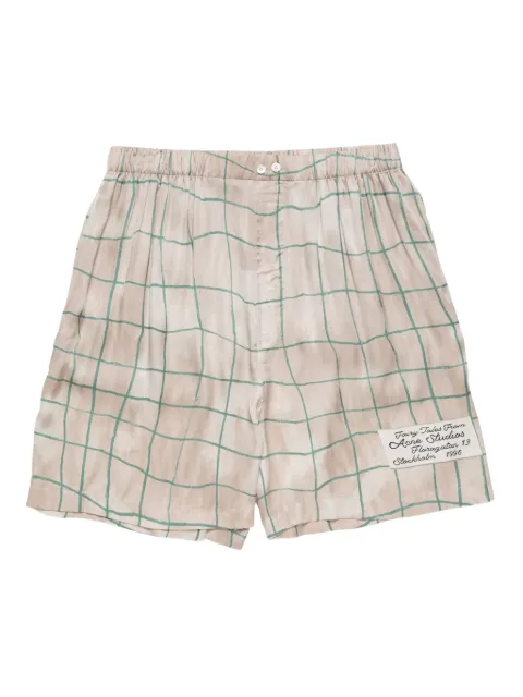 Acne Studios check-pattern shorts