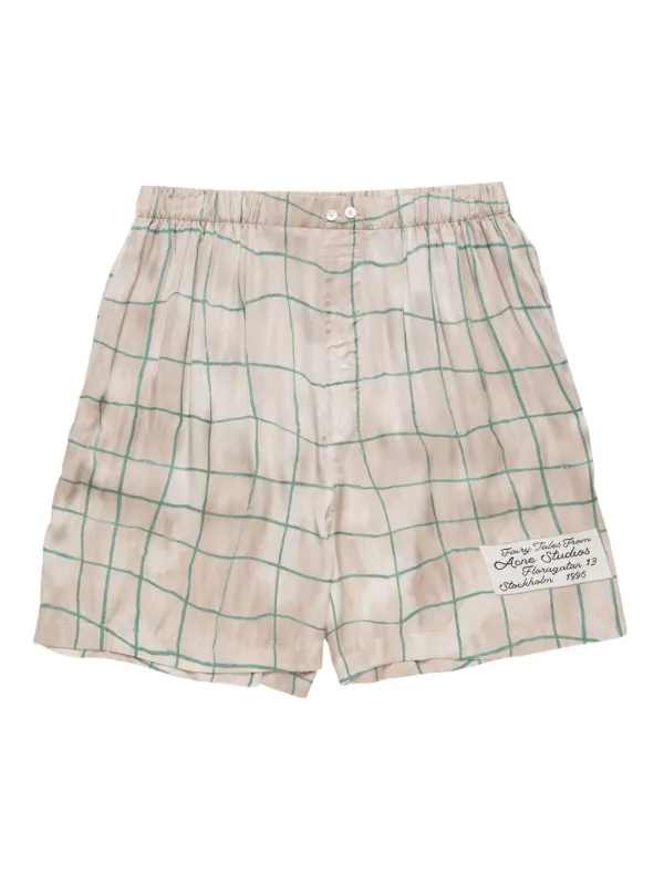 Acne Studios バミューダ ショーツ Acne Studios チェック ショートパンツ | ピンク | FARFETCH JP