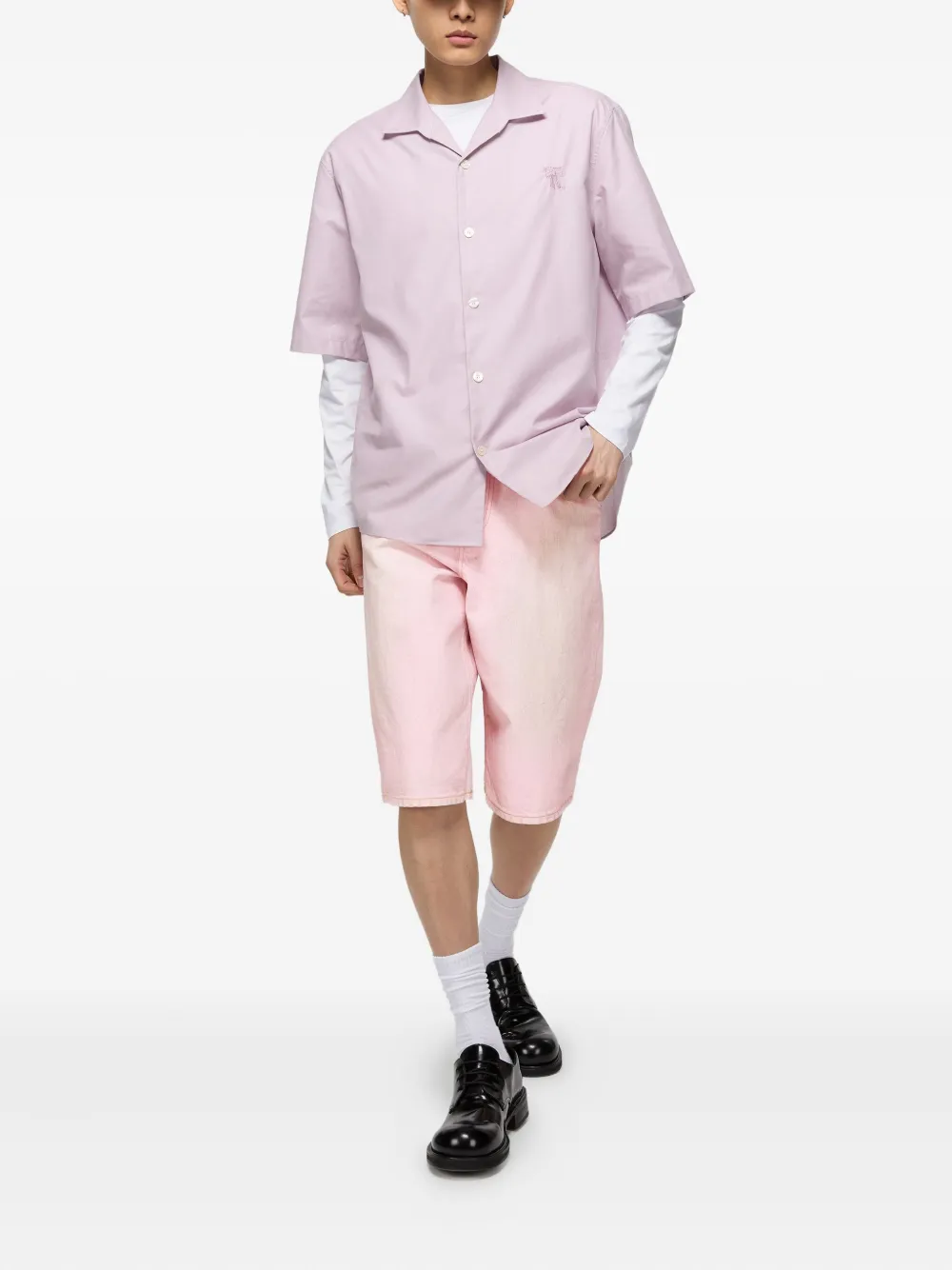 Acne Studios cotton shorts - Roze