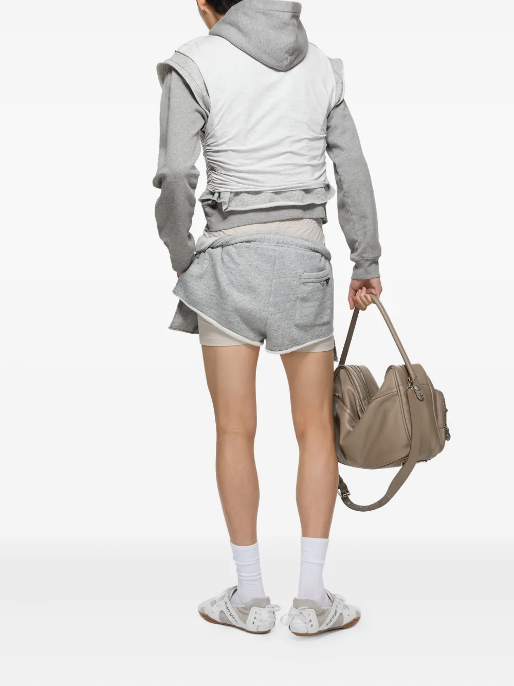 Acne Studios Gelaagde hoodie Grijs