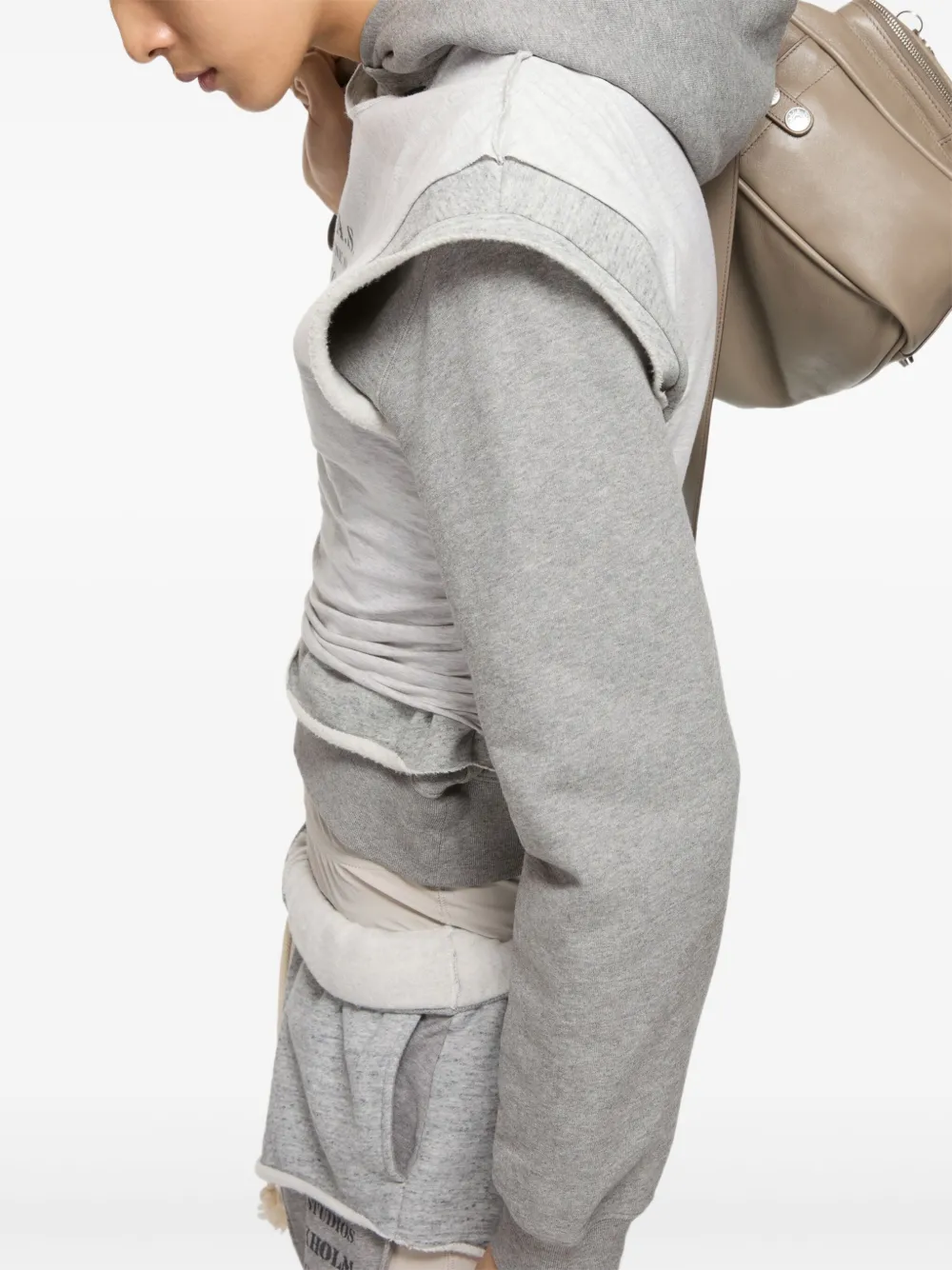 Acne Studios Gelaagde hoodie Grijs
