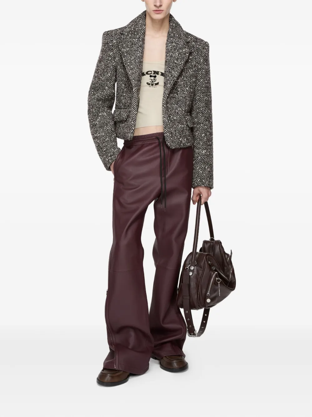 Acne Studios Broek met trekkoord Rood