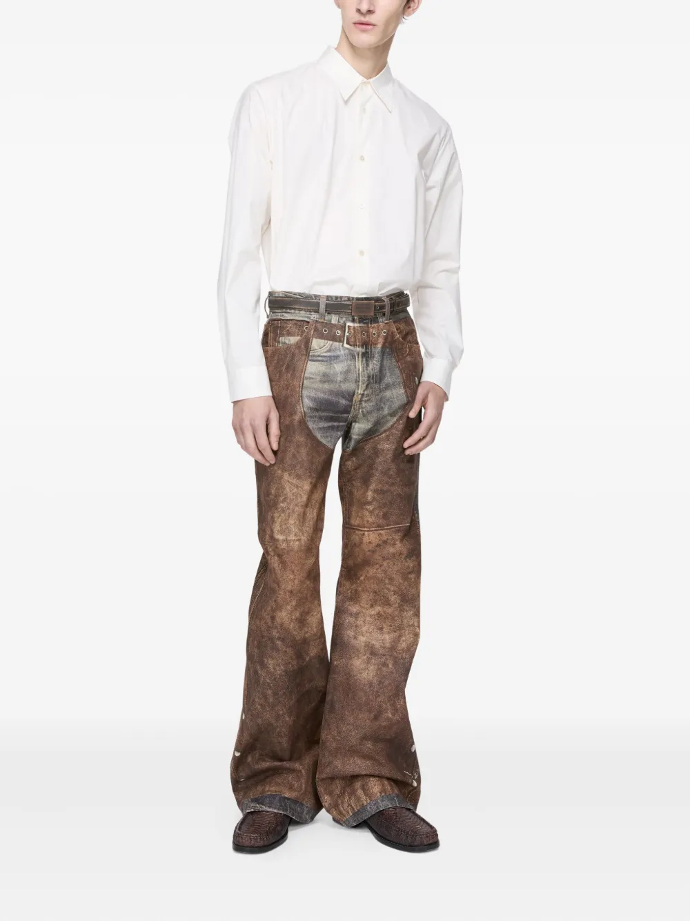 Acne Studios printed jeans - Bruin