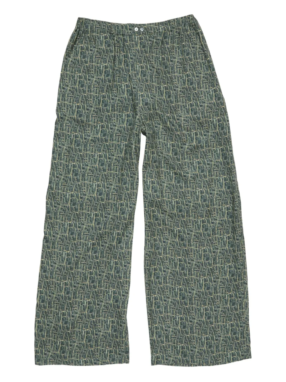 Acne Studios Trainingsbroek met abstracte print Groen