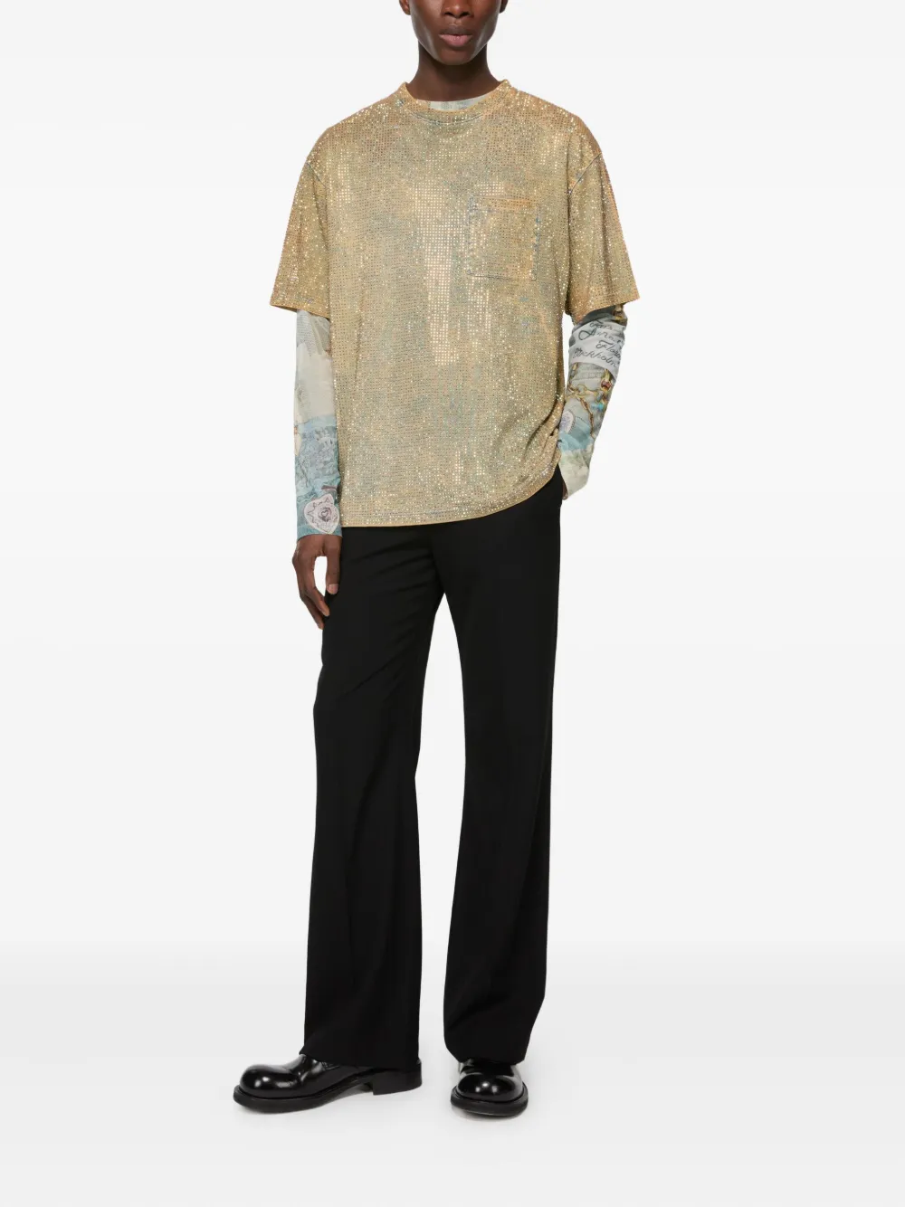 Acne Studios Broek met rits - Zwart