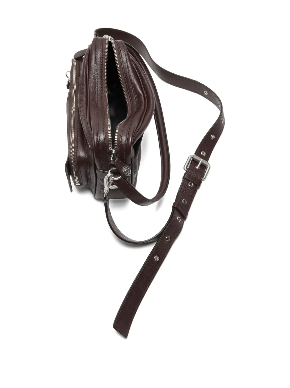Acne Studios Camero Party Key-charm Leather Shoulder Bag In Brown