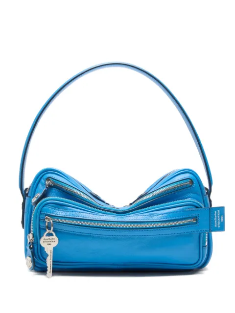 Acne Studios triple-zip leather shoulder bag