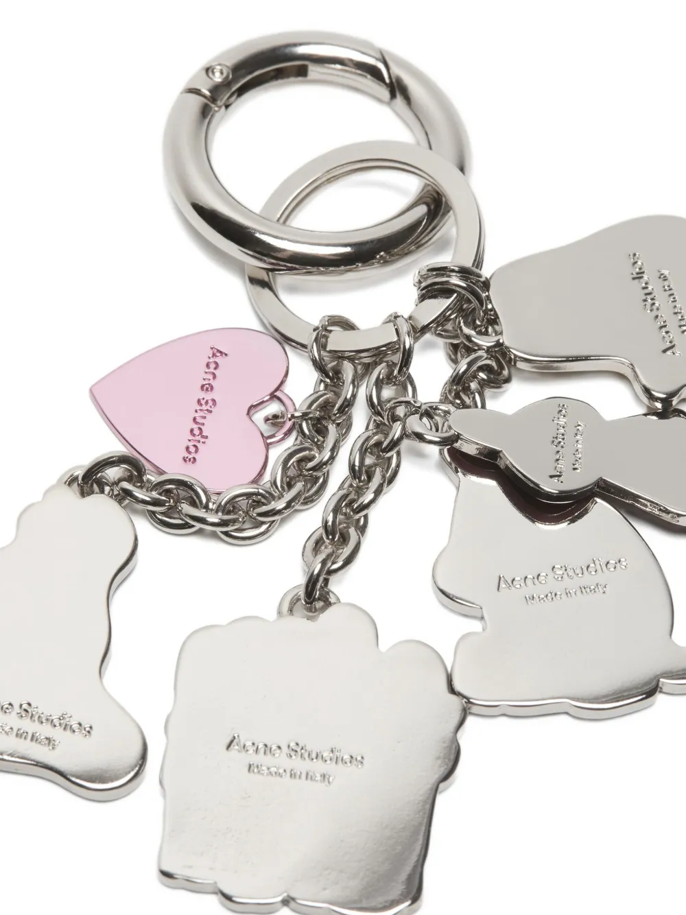 Acne Studios Sleutelhanger verfraaid met bedel Zilver