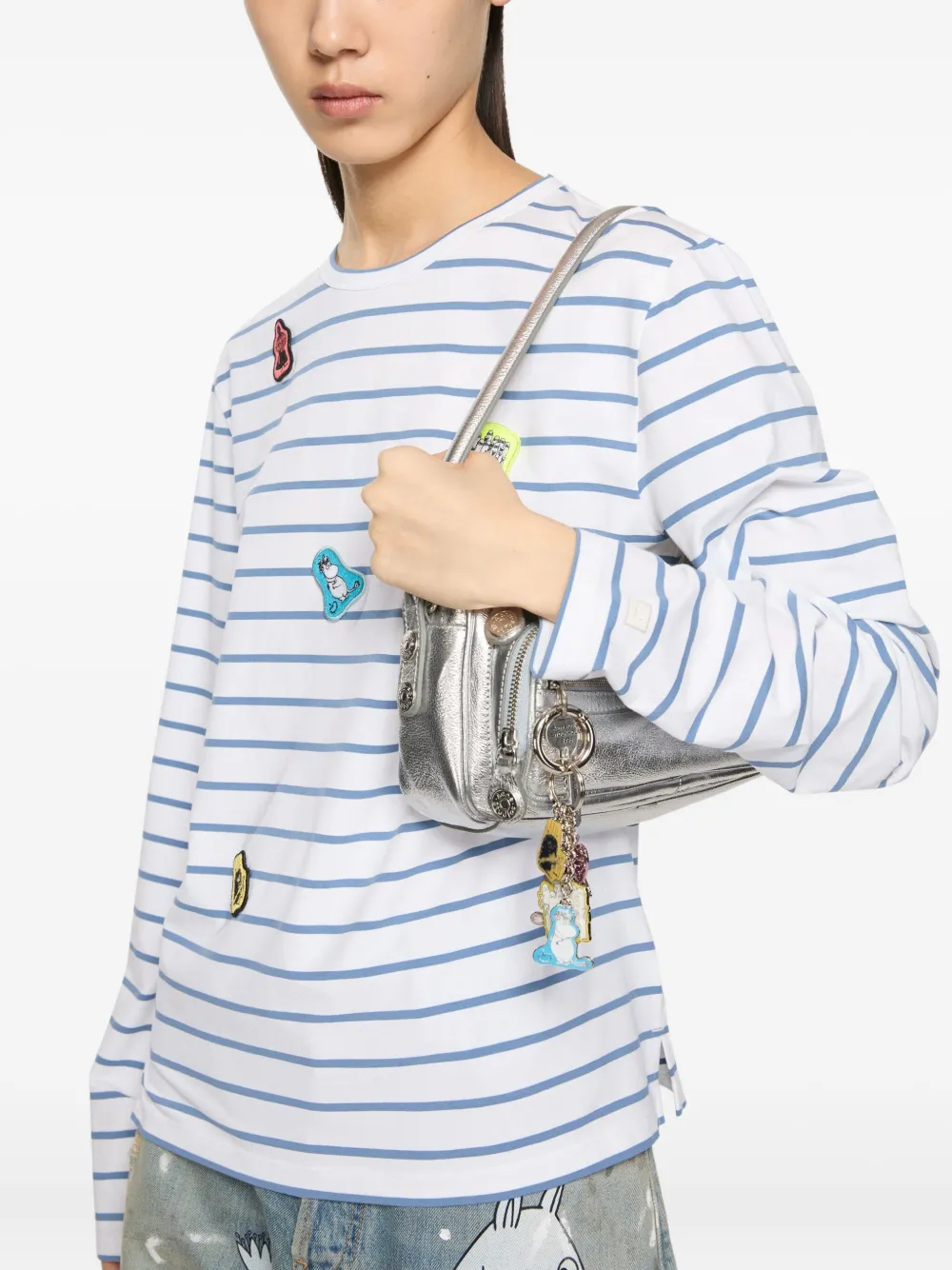 Acne Studios Sleutelhanger verfraaid met bedel Zilver