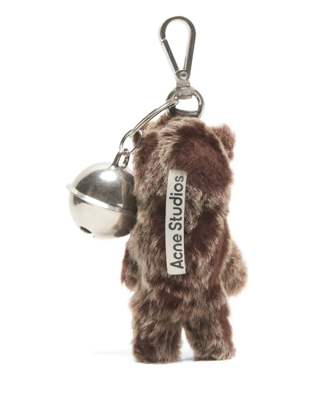 Acne Studios Teddy Bear Keyring In Brown