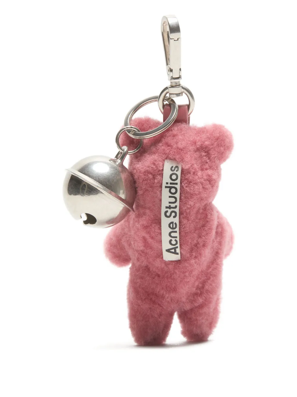 Acne Studios Teddy-bear Keyring In Pink