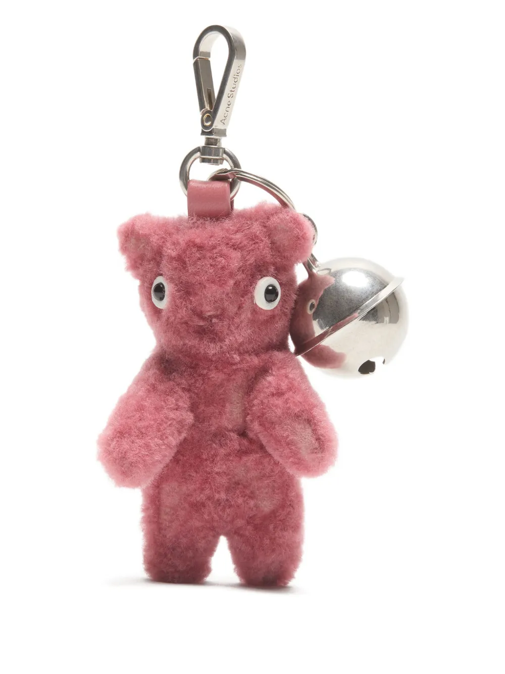 Acne Studios Teddy-bear Keyring In Pink