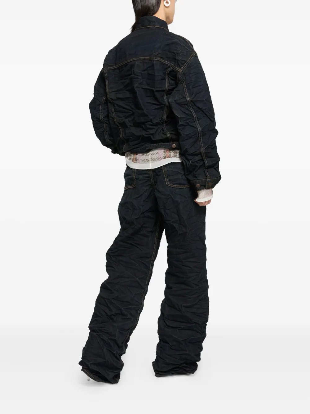 Acne Studios button-closure denim jacket Blauw