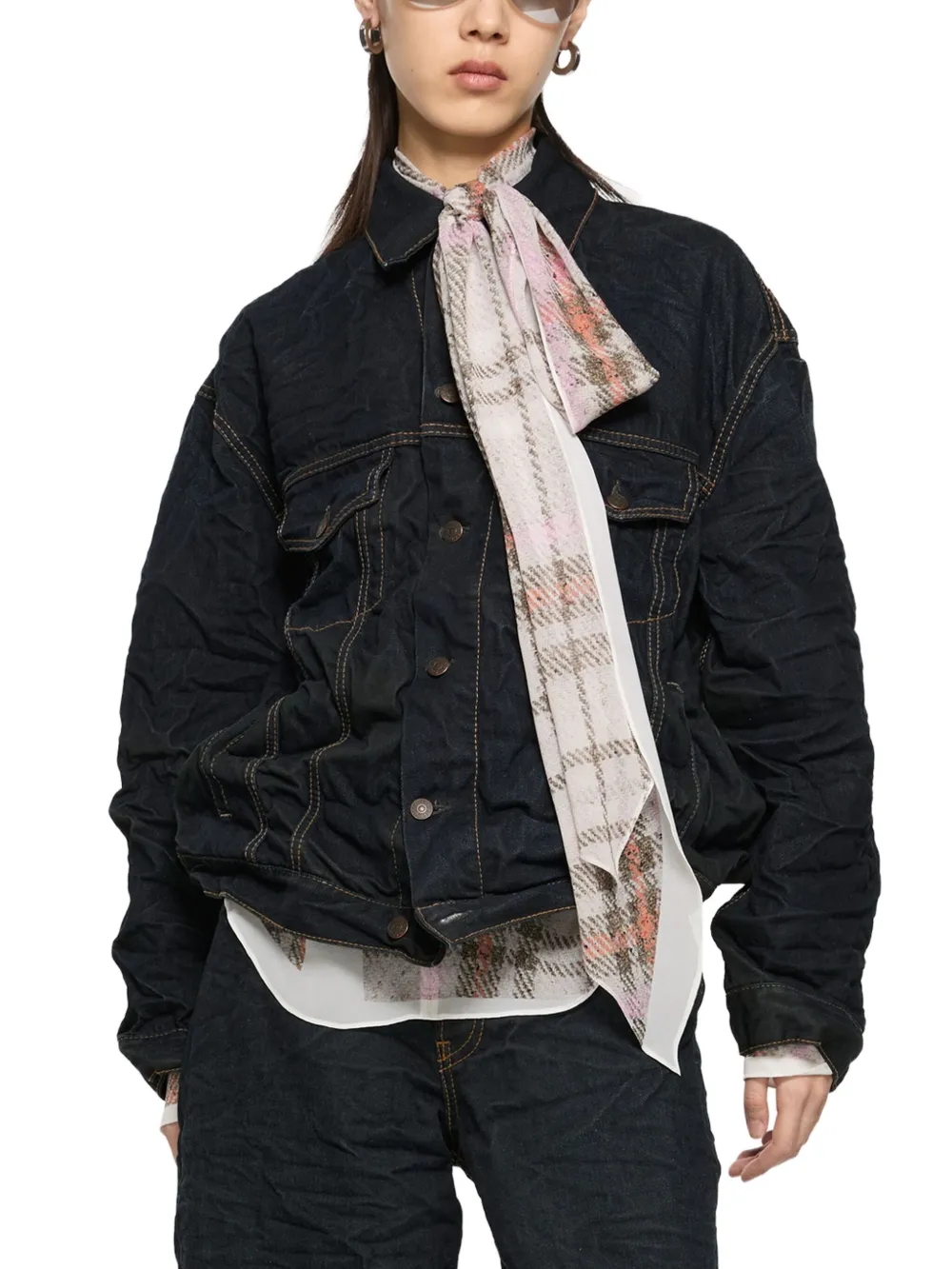 Acne Studios Denim jack met knoopsluiting Blauw