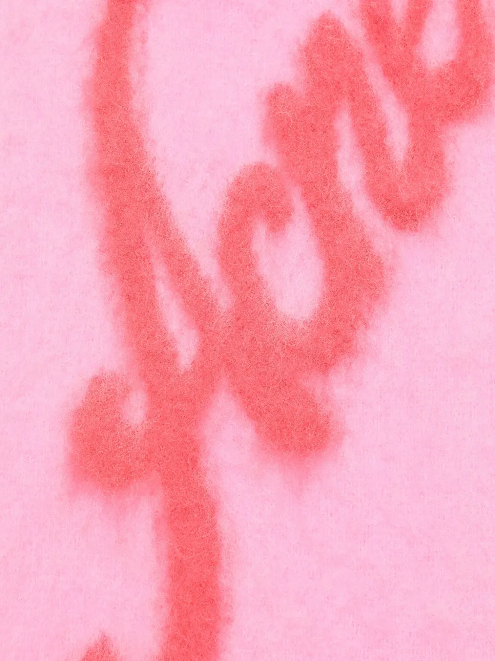 Acne Studios Sjaal met logo Roze