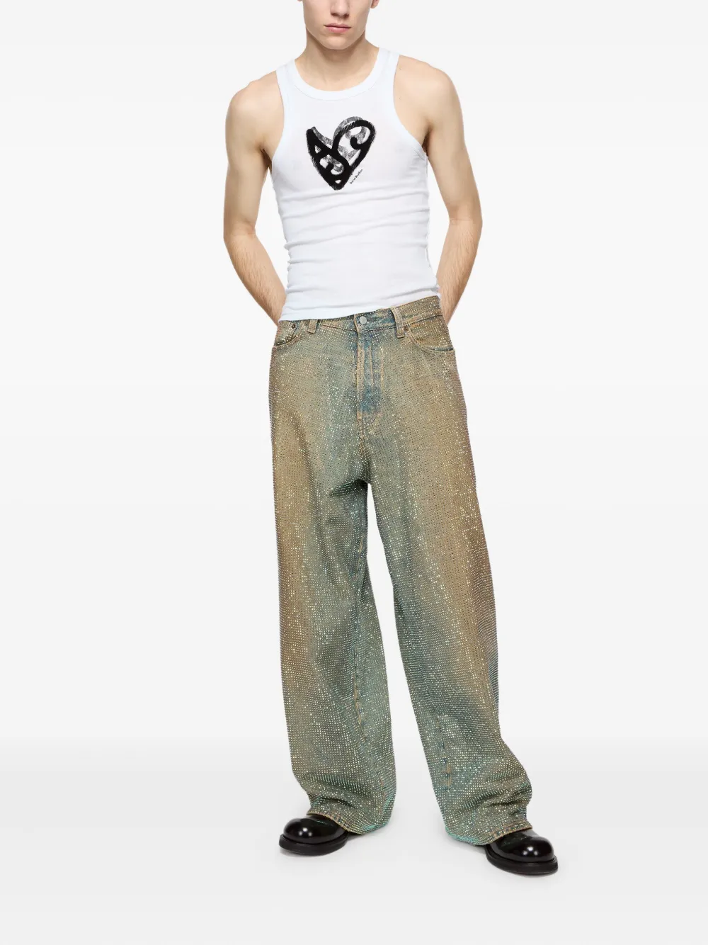 Acne Studios heart-print tank top | Chalecos y camisetas | Image 2