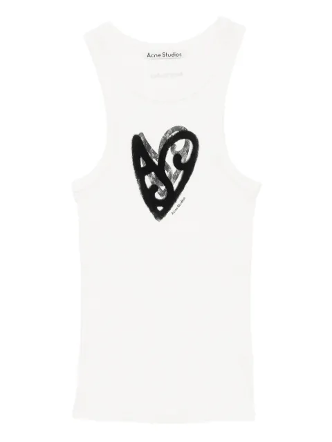 Acne Studios heart-print tank top