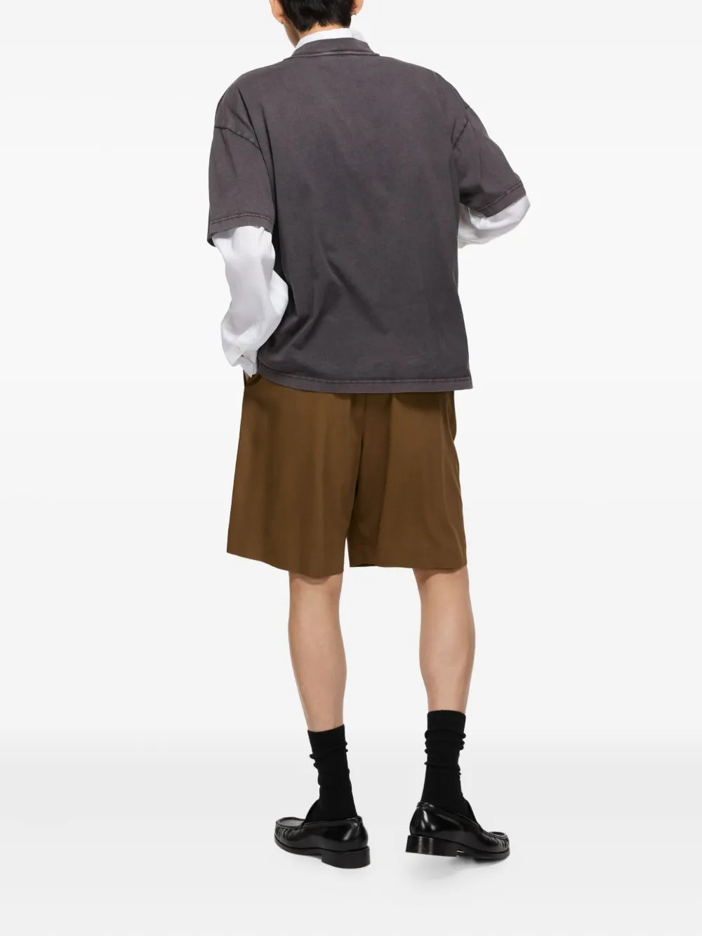 Acne Studios T-shirt met logoprint Grijs