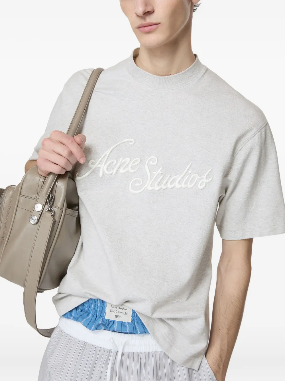 Acne Studios Jersey T-shirt Grijs