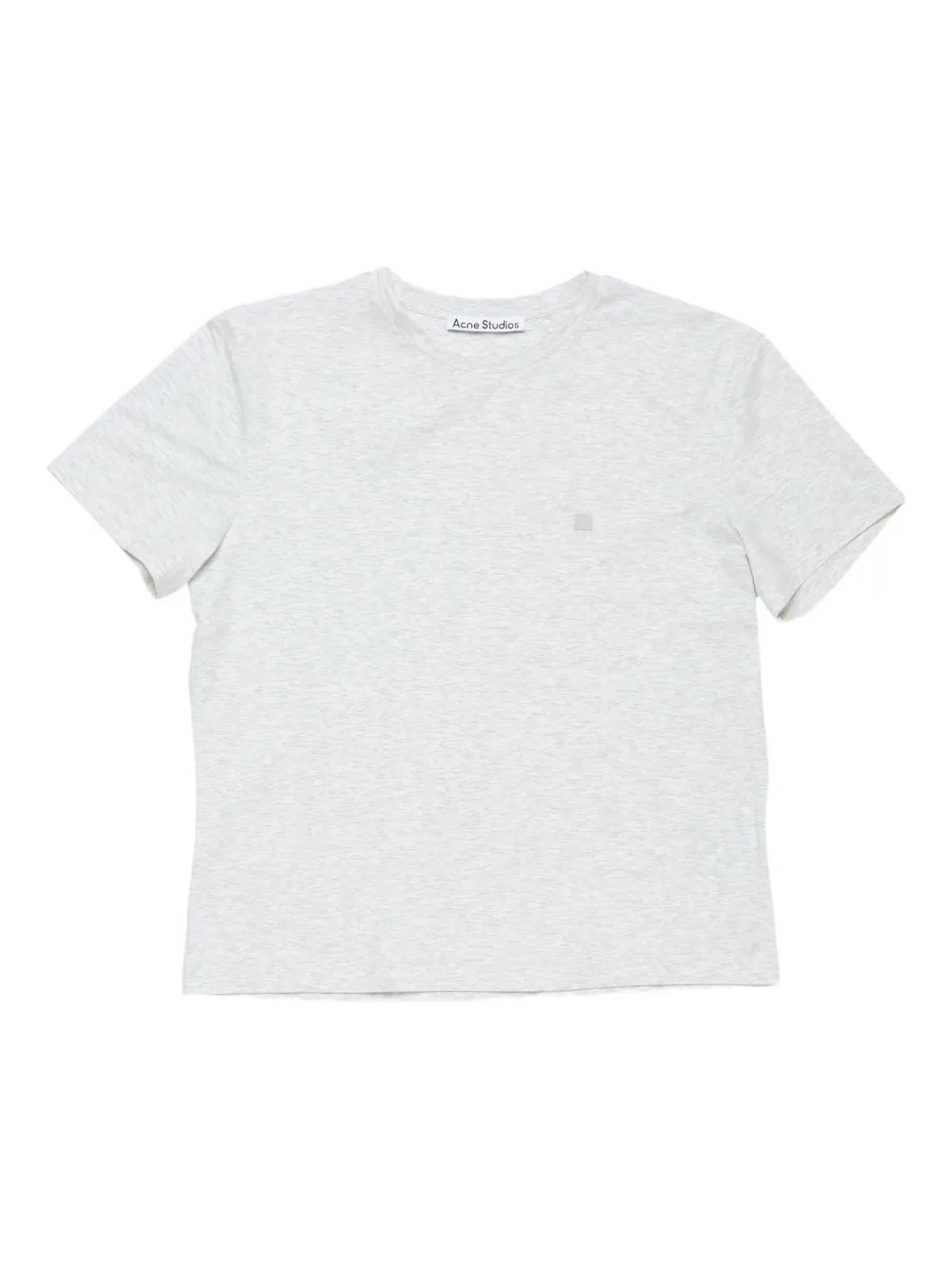 Acne Studios Logo-plaque Short-sleeve T-shirt In Gray