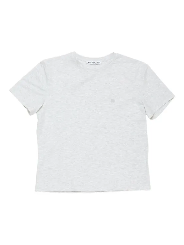 Acne Studios Logo-plaque Short-sleeve T-shirt in Grey